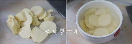 干酪佐奶油蘑菇土豆泥步骤1-2
