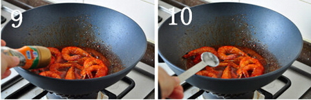 茄汁油焖虾步骤9-10