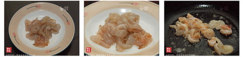 韭黄炒虾步骤4-6
