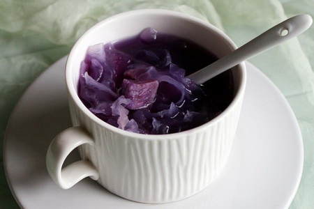 冬季暖身:紫薯银耳羹