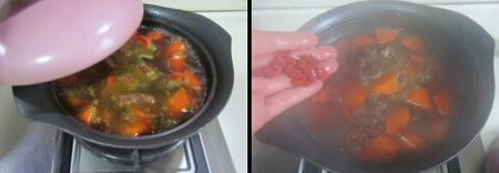 红萝卜羊肉煲做法步骤9-10