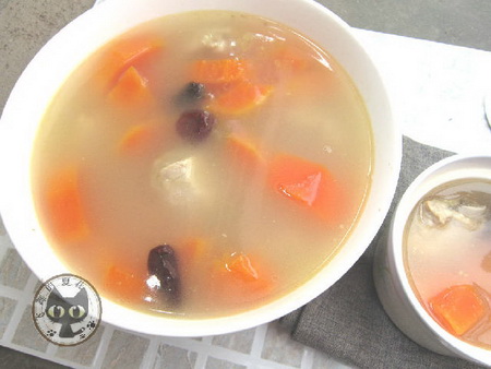 木瓜排骨汤的做法