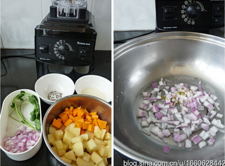 土豆南瓜浓汤做法步骤1-2