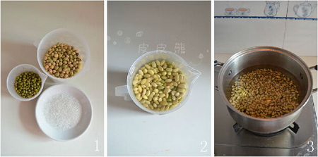 绿豆豆浆做法步骤1-3