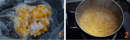炼乳玉米汁的做法步骤1-2