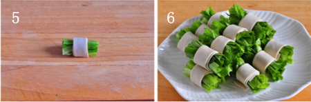 麻汁油麦菜步骤5-6