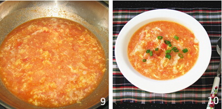 西红柿鸡蛋疙瘩汤做法步骤9-10