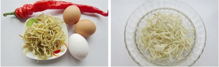 银鱼鸡蛋花步骤1