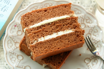 奶油夹层巧克力海绵方块蛋糕步骤23