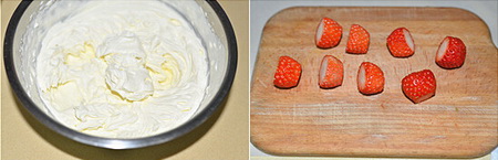 草莓蛋糕卷步骤7-8