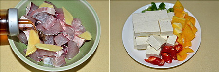 豆腐烧鱼块步骤1-2