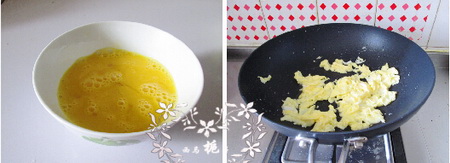 蚕豆米炒鸡蛋步骤3-4