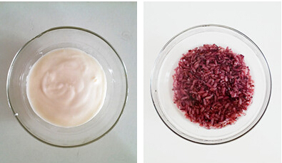 紫米酸奶吐司步骤1-2