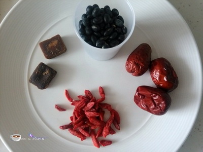 红枣枸杞黑豆豆浆做法步骤1