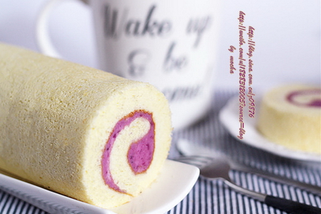酸奶紫薯蛋糕卷