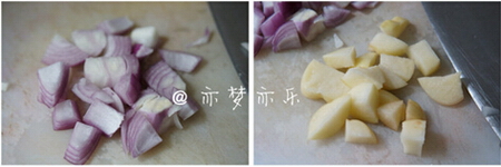 奶香豌豆浓汤步骤1-2