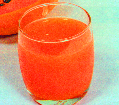 木瓜橙子豆浆汁