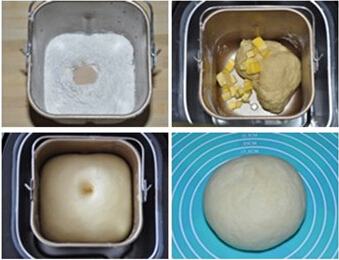 奶油酥粒面包步骤3-6