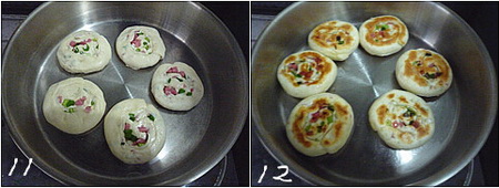 葱香火腿早餐饼步骤6
