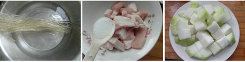 冬瓜猪肉炖粉条做法步骤1
