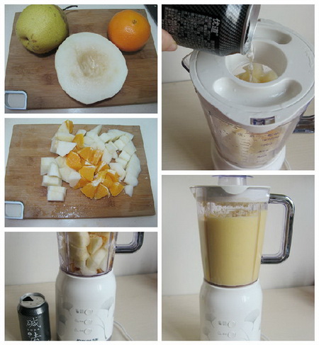 香瓜橙子梨汁做法步骤1-5