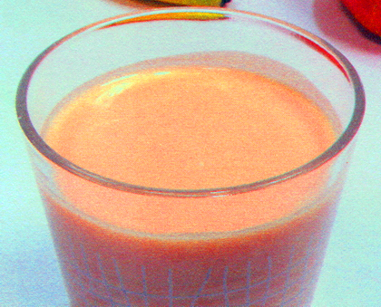 番茄红彩椒香蕉果汁