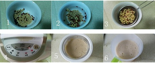 菊花枸杞豆浆做法步骤1-5