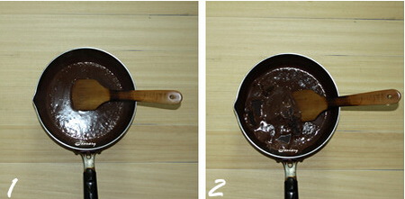 黑巧克力冰激凌做法步骤1-2