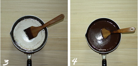 黑巧克力冰激凌做法步骤3-4