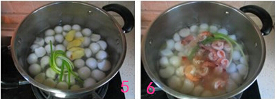 虾球冬瓜汤做法步骤5-6