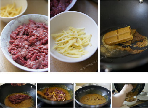 咖喱牛肉步骤1-5