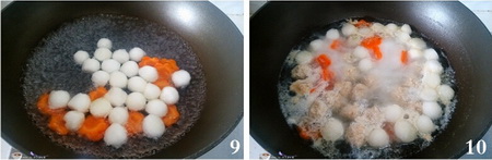 冬瓜肉丸汤做法步骤9-10