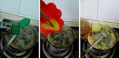 紫菜虾皮燕麦粥做法步骤7