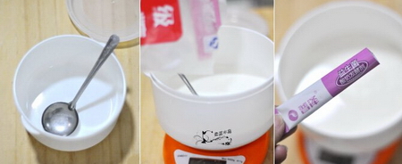 自制水果酸奶的做法步骤1-3