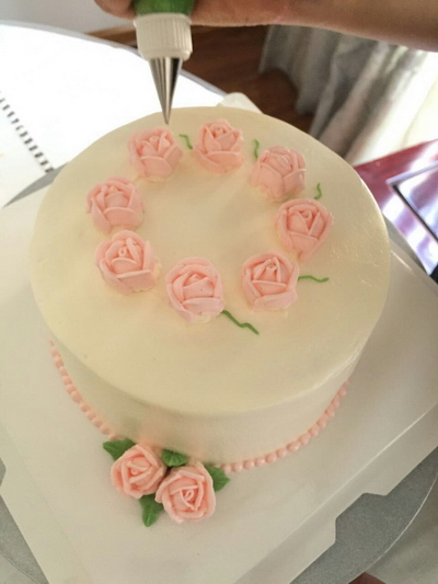 玫瑰花朵蛋糕步骤5