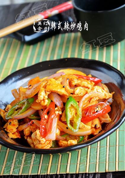 韩式辣炒鸡肉的做法