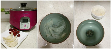红枣燕窝汤做法步骤1