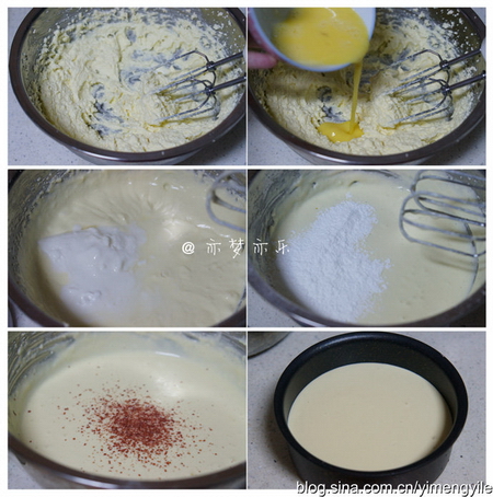 海盐酸奶芝士蛋糕步骤1-6