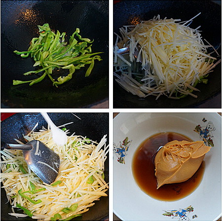 青椒土豆丝步骤4-5