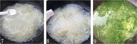 土豆丝芹菜叶汤做法步骤7-9