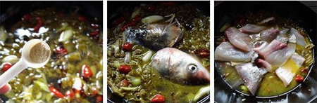 酸菜剁椒鱼步骤7-9