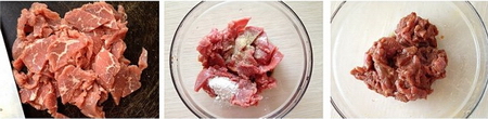 蚝油草菇牛肉步骤1-3