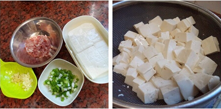 肉末豆腐盖浇饭步骤1-2