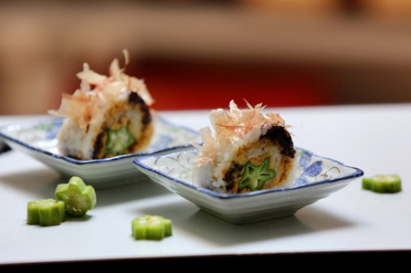双色木鱼花寿司的做法