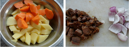 咖喱牛肉饭步骤1