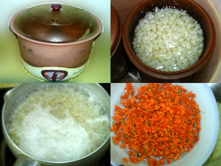 金桂糙米粥做法步骤2