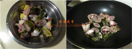 酸菜焖黄骨鱼步骤1-2