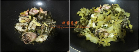 酸菜焖黄骨鱼步骤5-6
