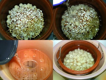 山药薏米芡实粥做法步骤2