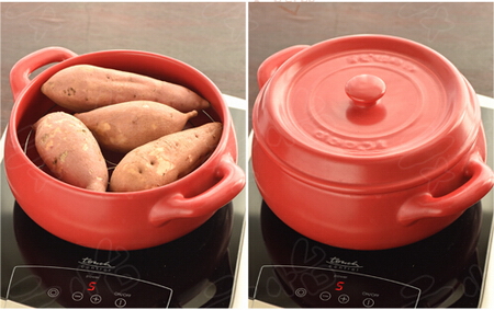 陶瓷锅版烤红薯步骤3-4